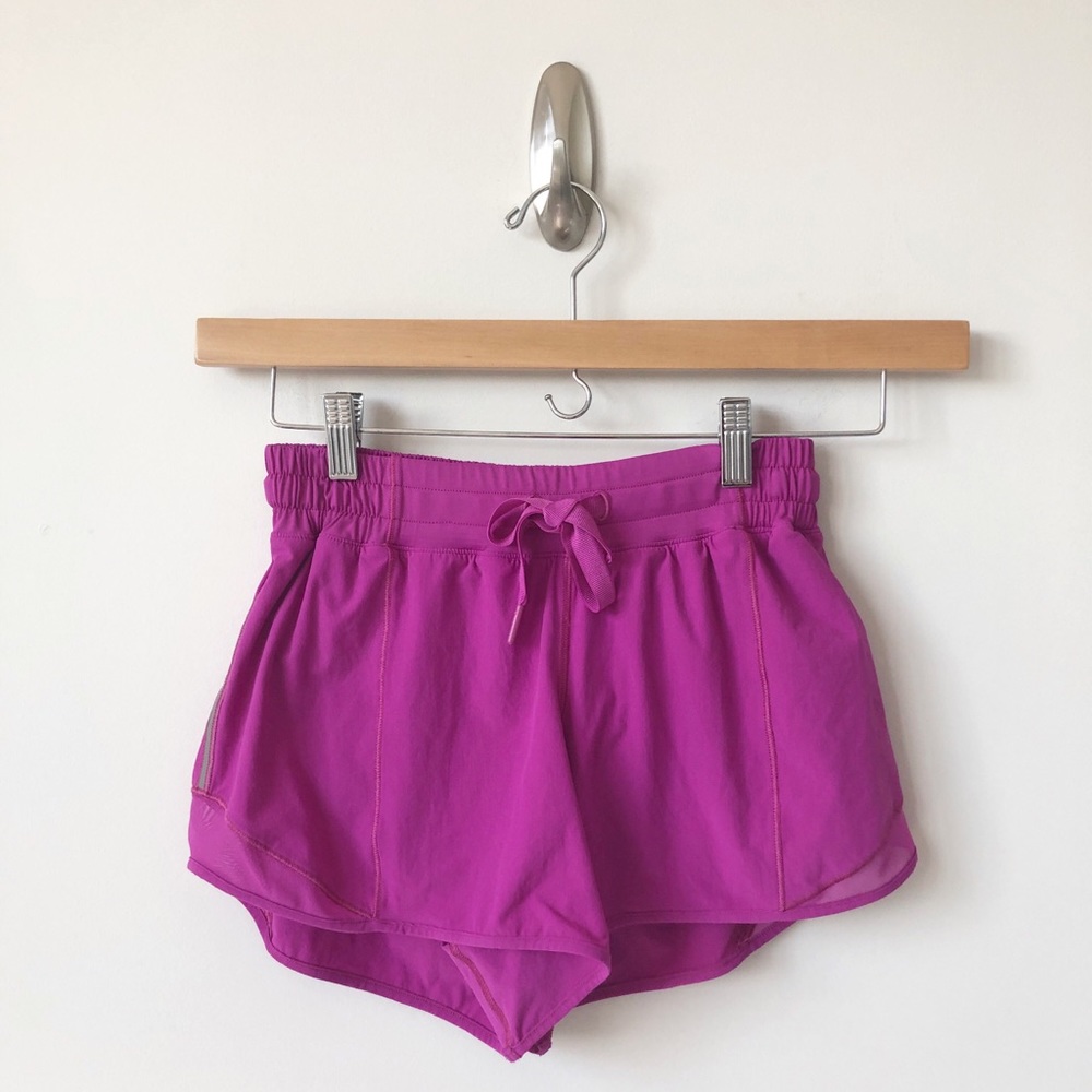 Lululemon Hotty Hot Shorts Magenta - Size 6 Tall